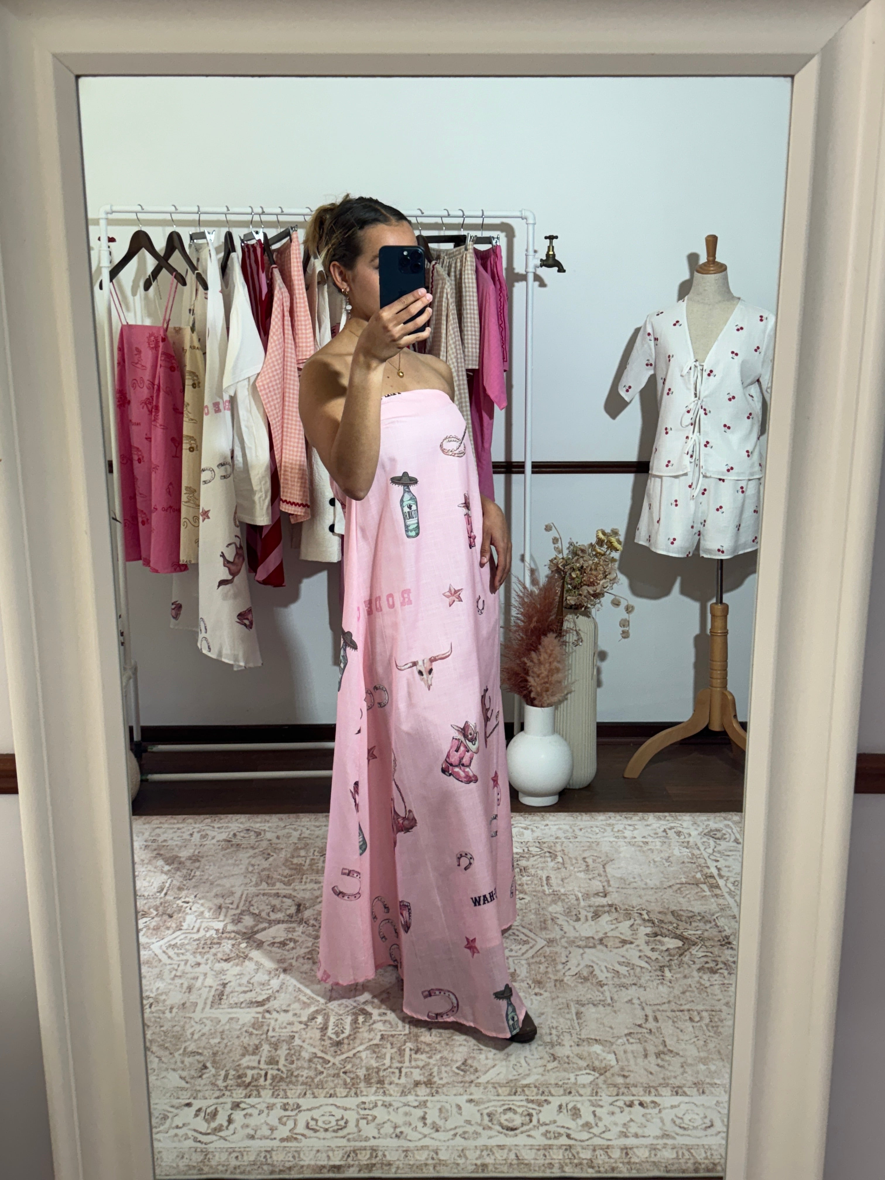 Rodeo Maxi Dress Pink By Winnie