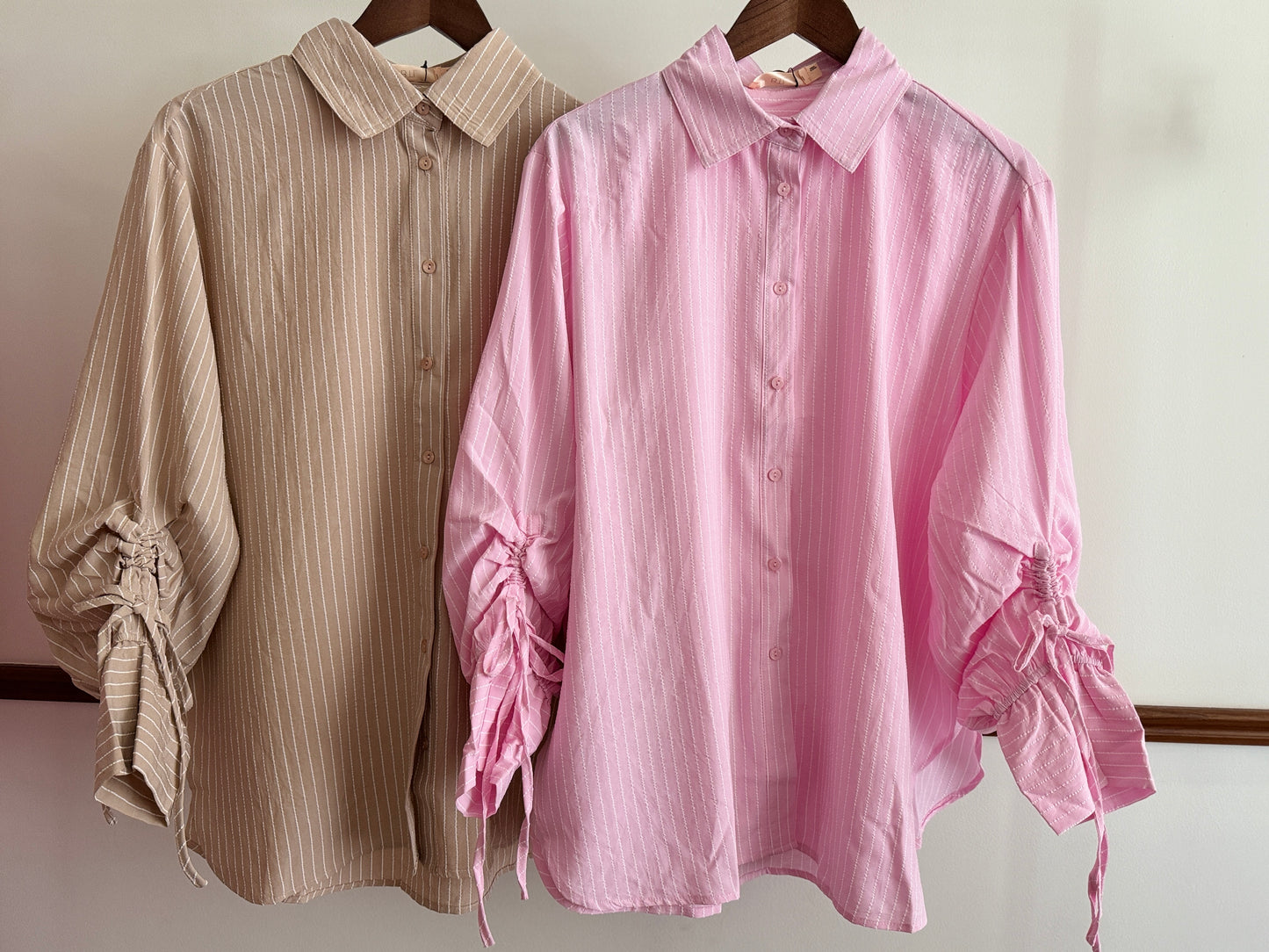 Billie Stripe Shirt - Pink
