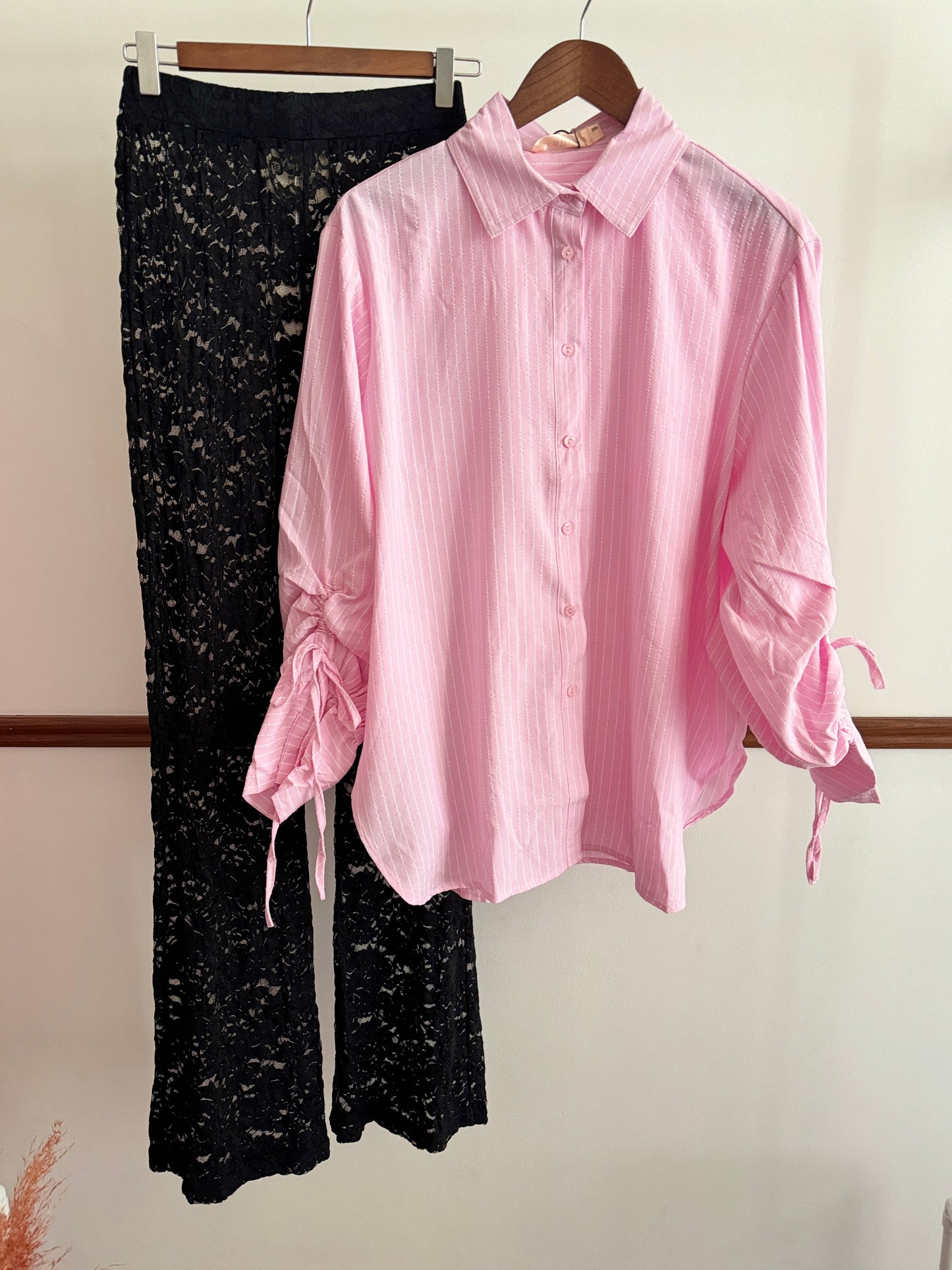Billie Stripe Shirt - Pink